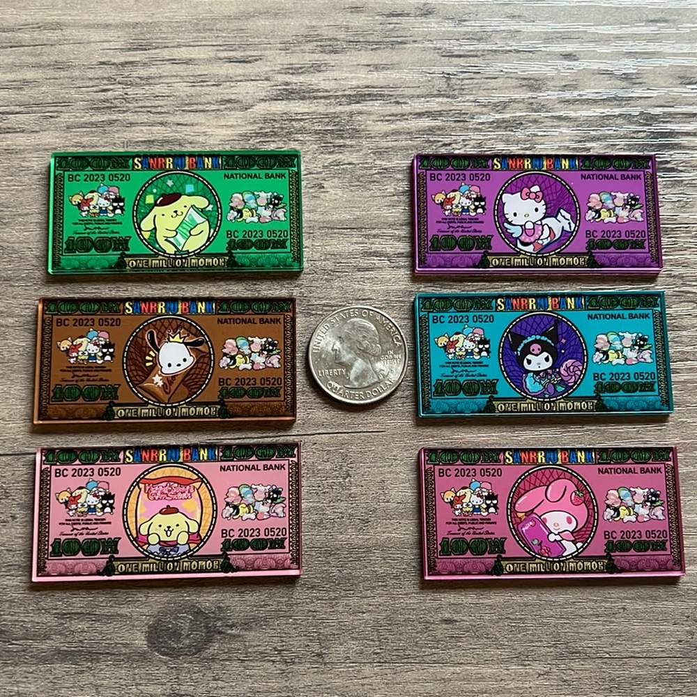 ✨ 5 for $25 ✨ Sanrio money acrylics